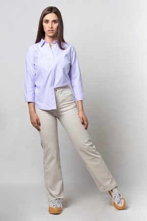 Camisa Oxford Lila