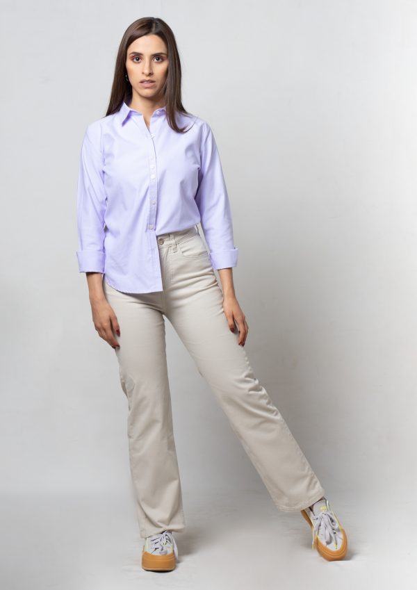 Camisa Oxford Lila