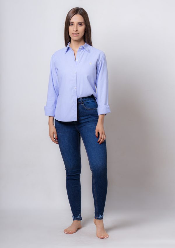 Skinny Azul Roto