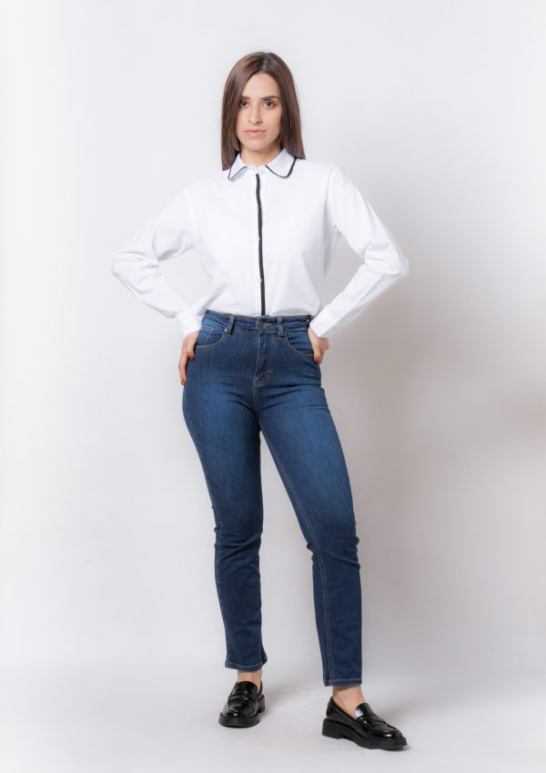 Camisa Blanco - Negro