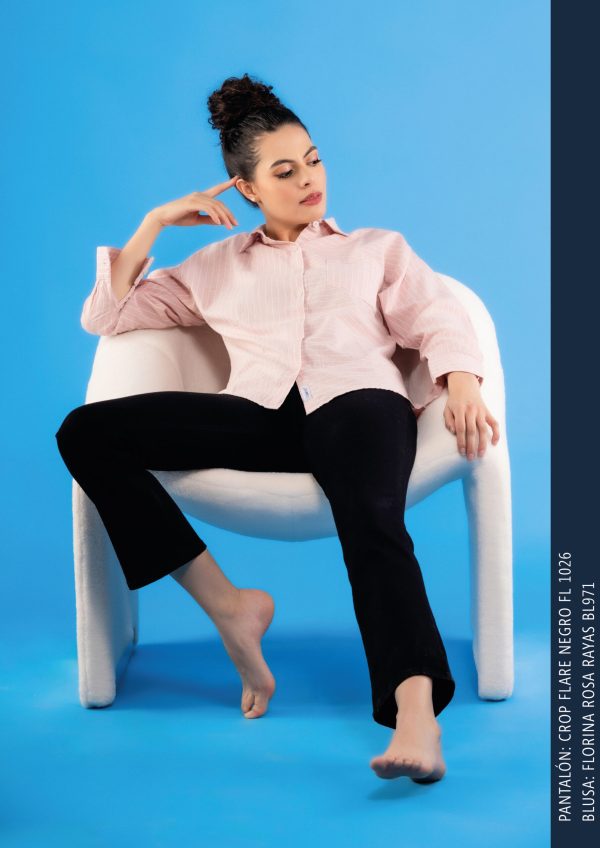 Camisa Florina Rosa con Rayas - Imagen 2
