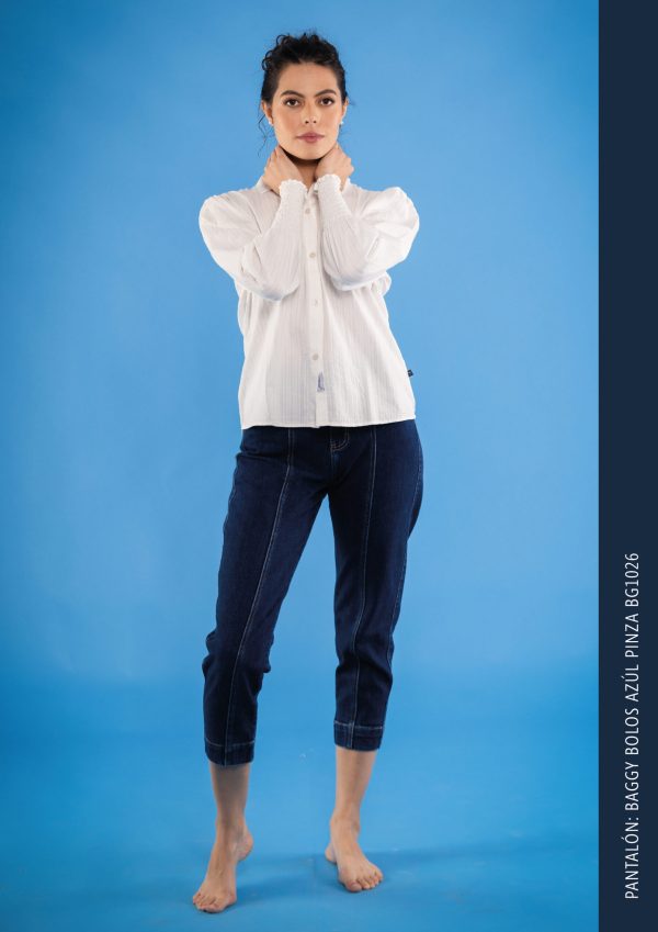 Jean Baggy Bolos Azul