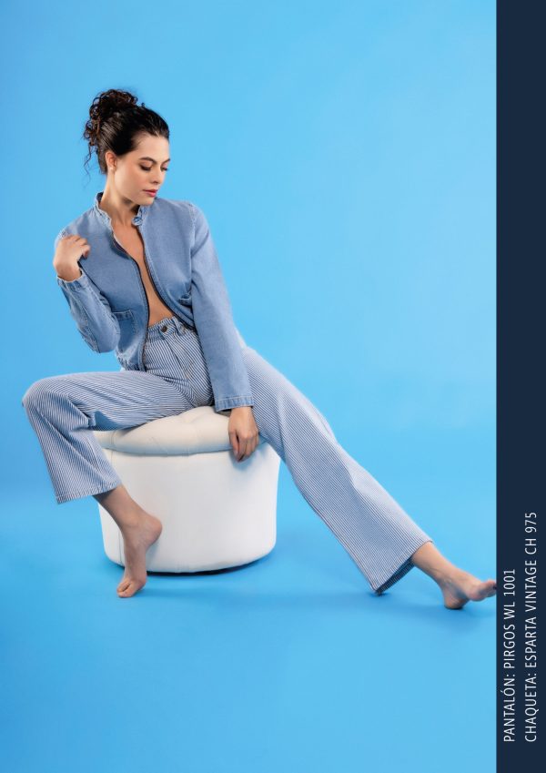Jean Wide Leg Pirgos Rayas