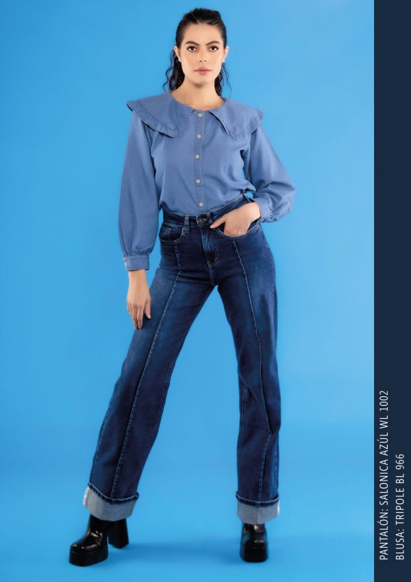 Jean Wide Leg Salonica Azul