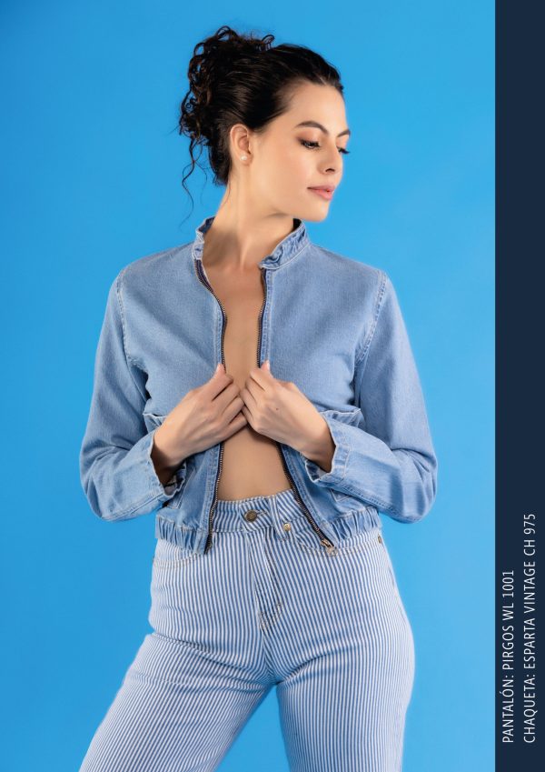 Jean Wide Leg Pirgos Rayas - Imagen 2