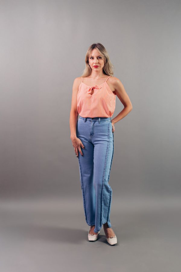 Blusa Lazo Tomate Rayas - Imagen 3