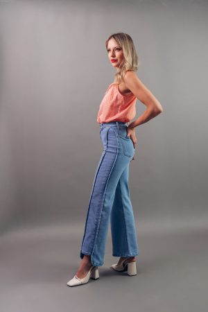 Wide Leg Hielo sin Bolsillo