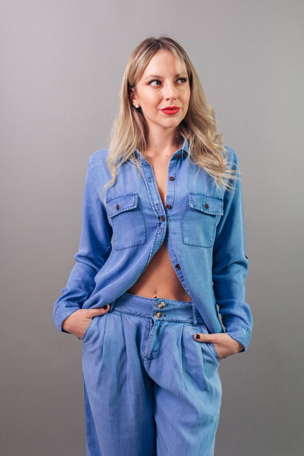 Camisa Hielo Bolsillos Cuadrados