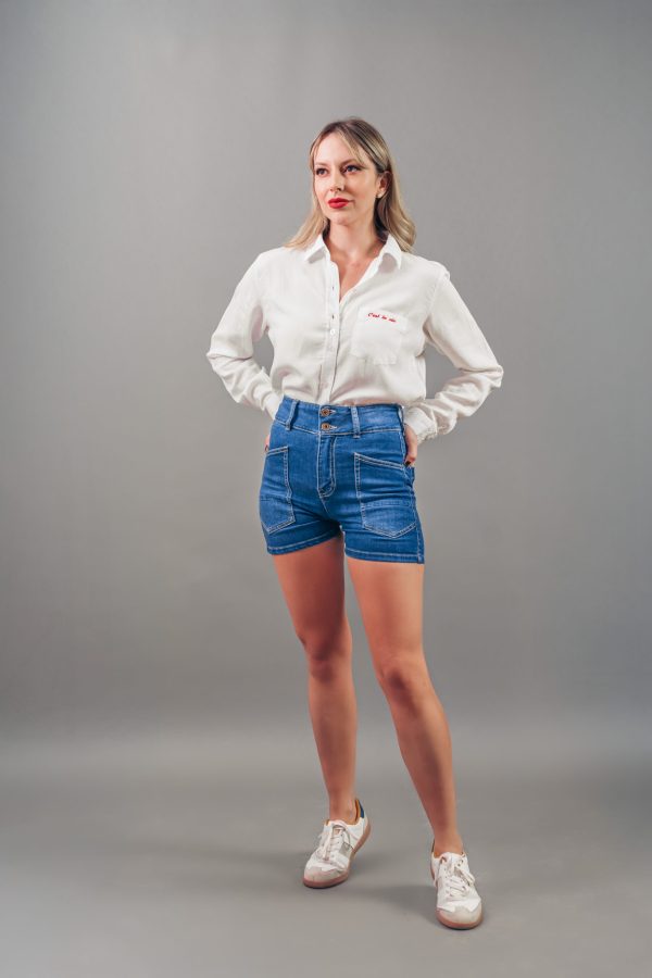 Short Azul Bolsillos Largos - Imagen 2