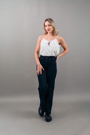 Wide Leg Clásico Negro