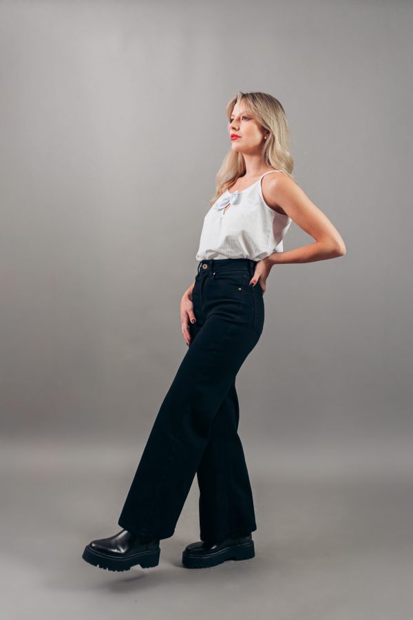 Wide Leg Clásico Negro - Imagen 2