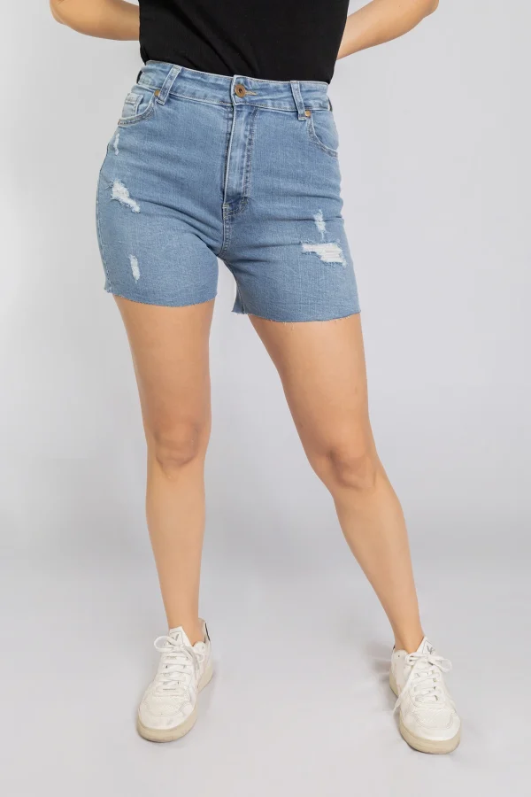 SHORT SB CELESTE ROTO - Imagen 3