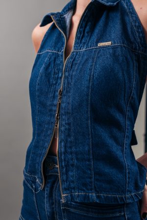 Chaleco Azul Doble Llave