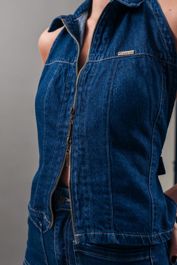Chaleco Azul Doble Llave